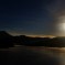 Silhouette del Monte San vicino sul Lago di Castriccioni